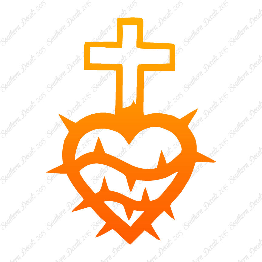 Cross Heart Barbed Wire