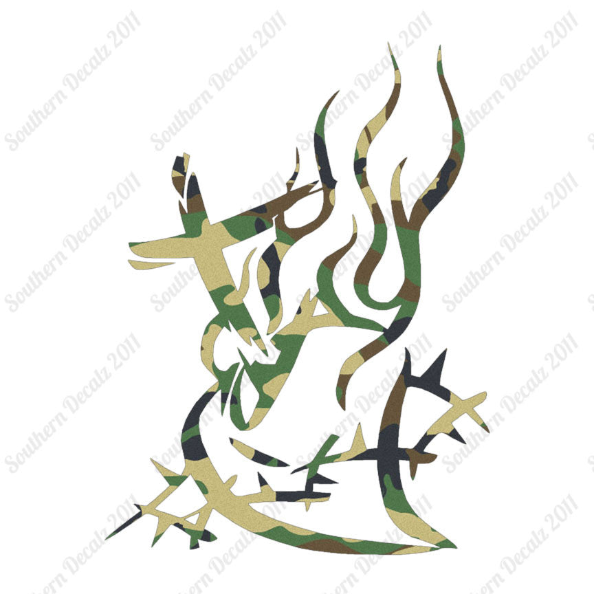 Barbed Wire Heart Cross