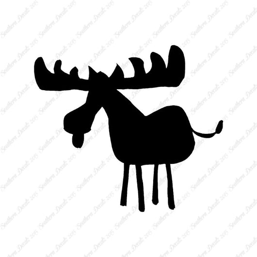 Moose Drawing Antler