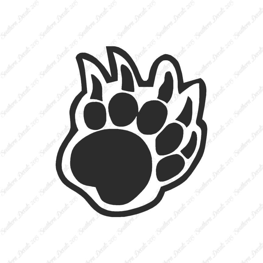 Bear Claw Paw Print