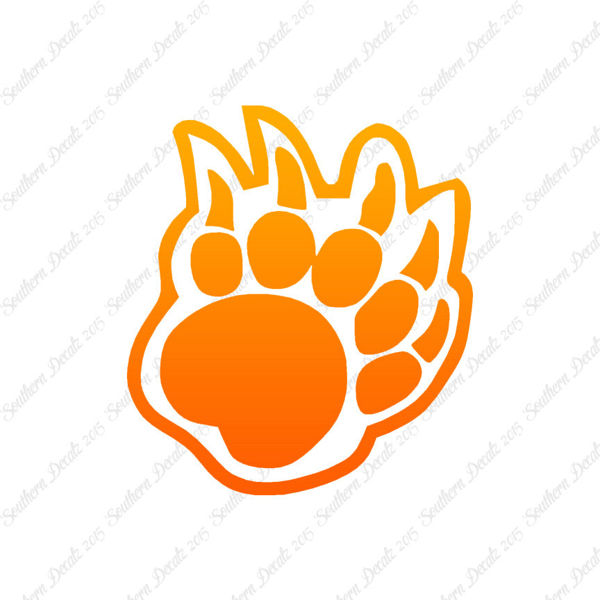Bear Claw Paw Print