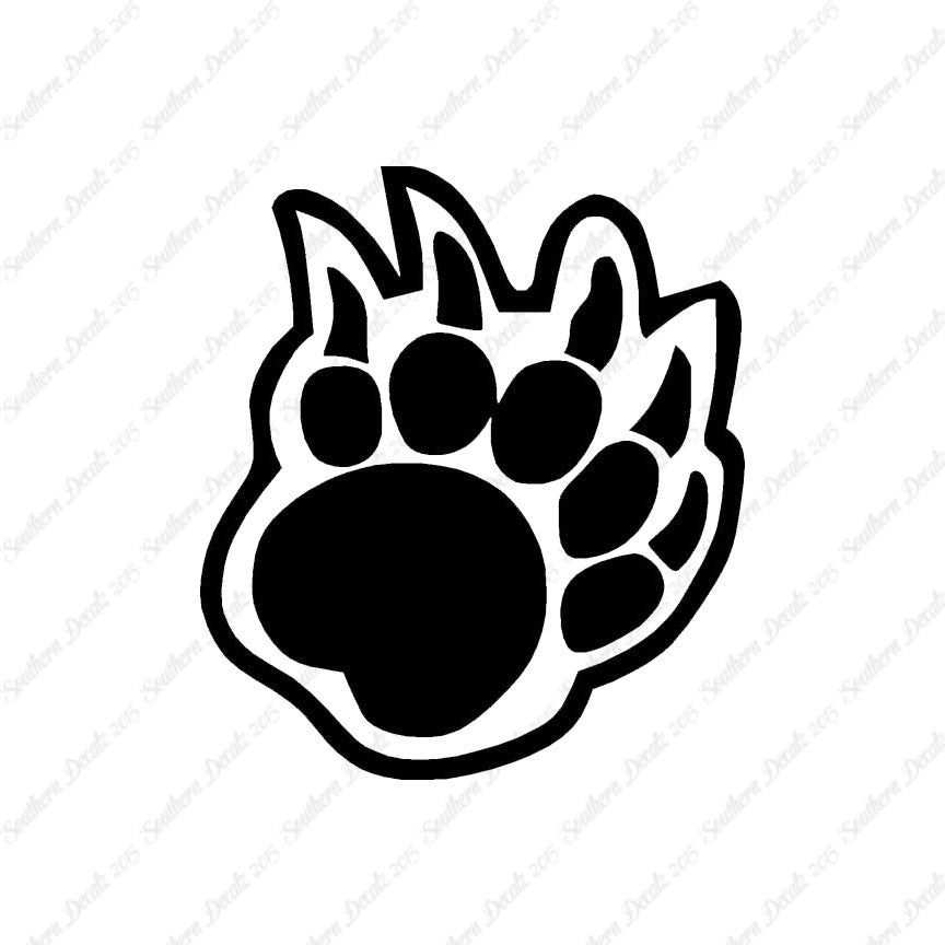 Bear Claw Paw Print