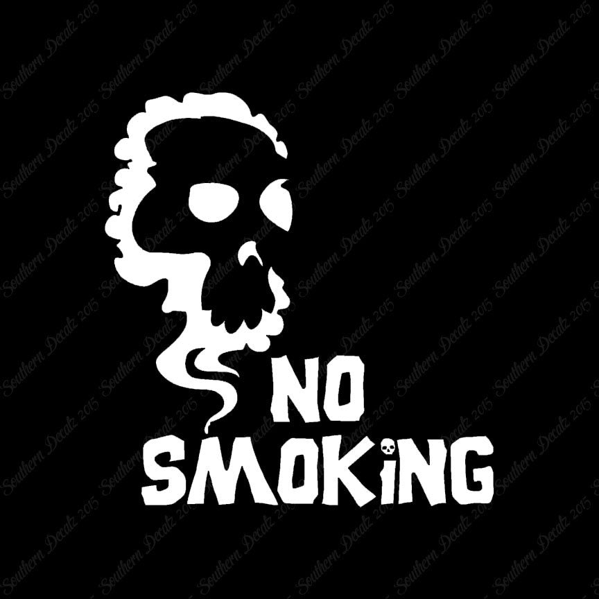 No Smoking Death Skull