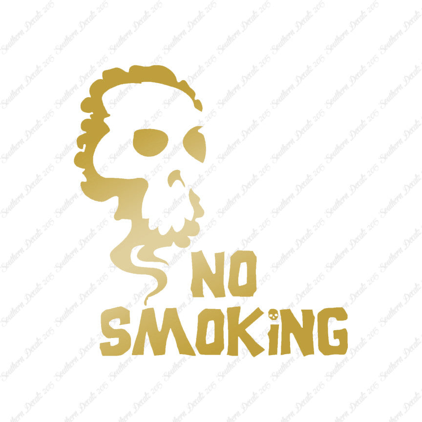 No Smoking Death Skull