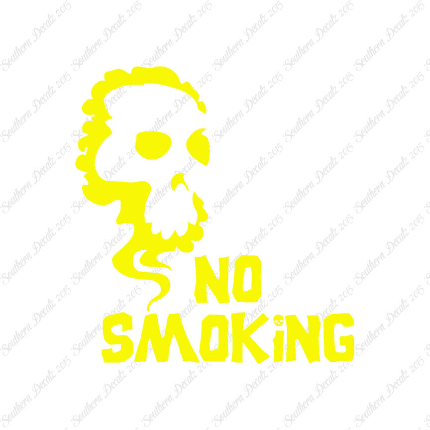 No Smoking Death Skull