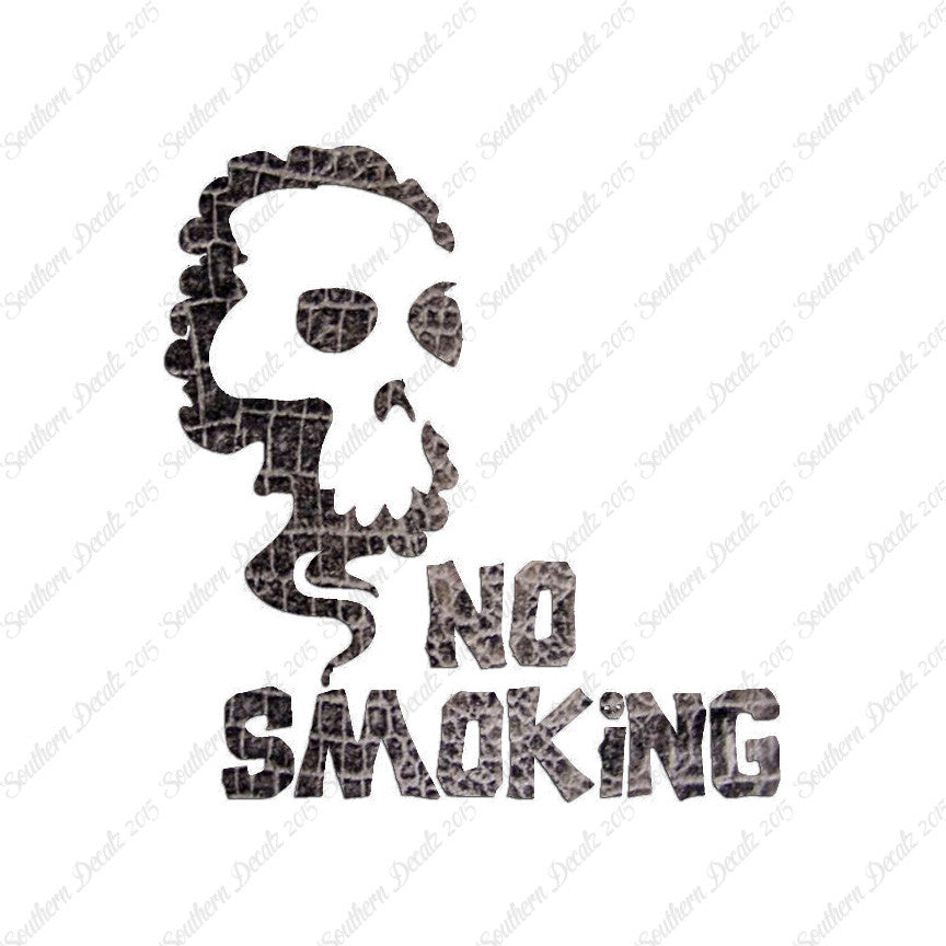 No Smoking Death Skull