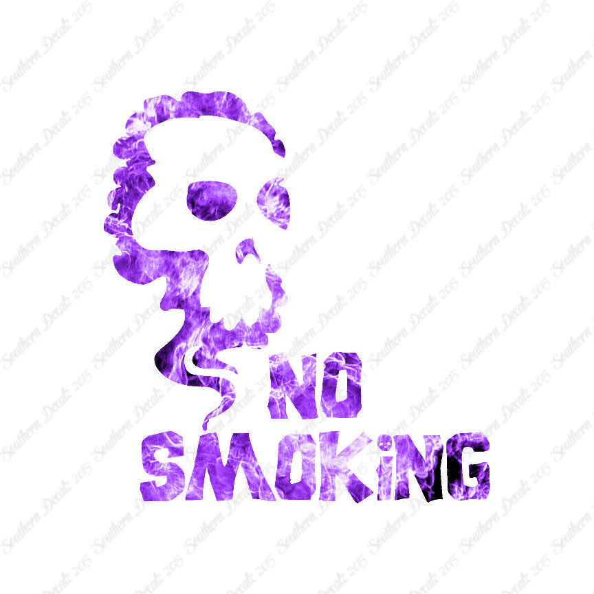 No Smoking Death Skull