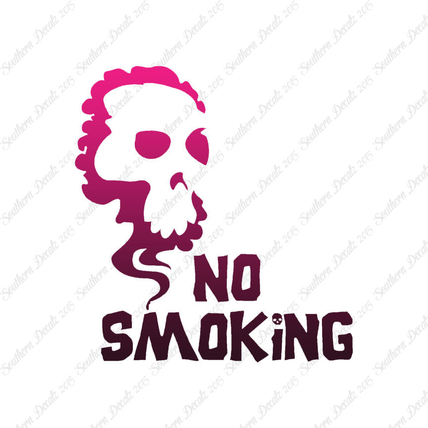 No Smoking Death Skull