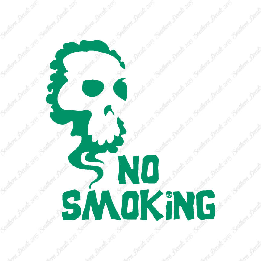 No Smoking Death Skull