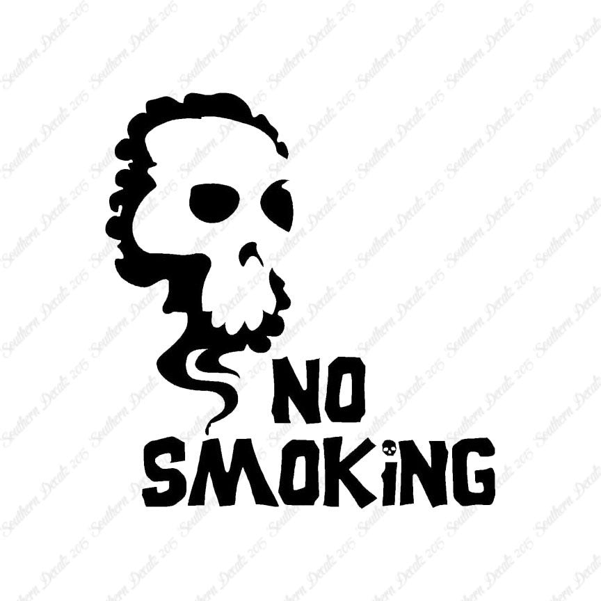 No Smoking Death Skull