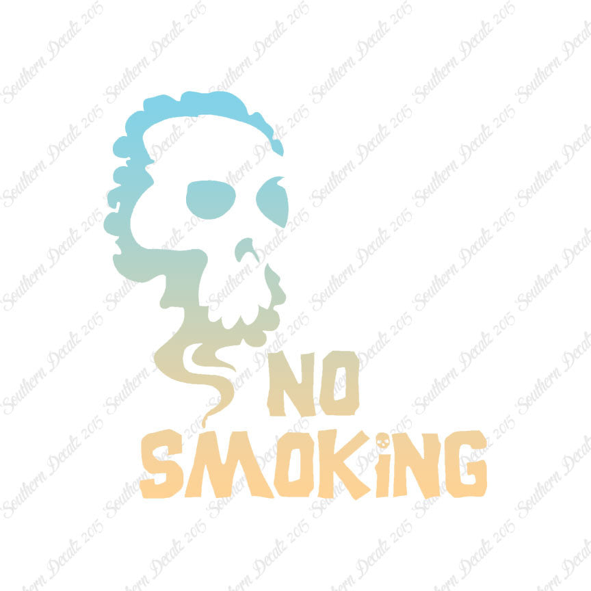 No Smoking Death Skull