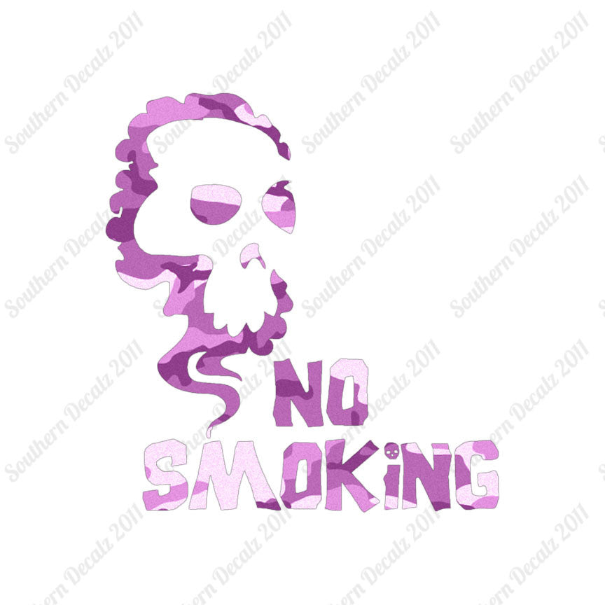 No Smoking Death Skull