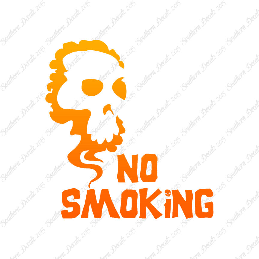 No Smoking Death Skull