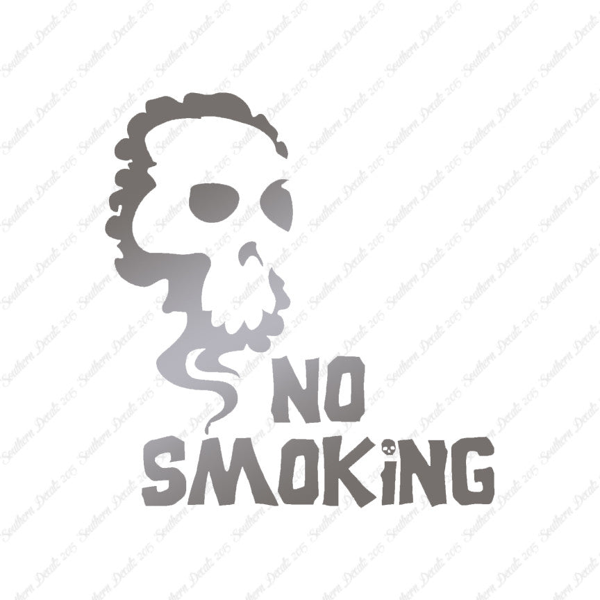 No Smoking Death Skull