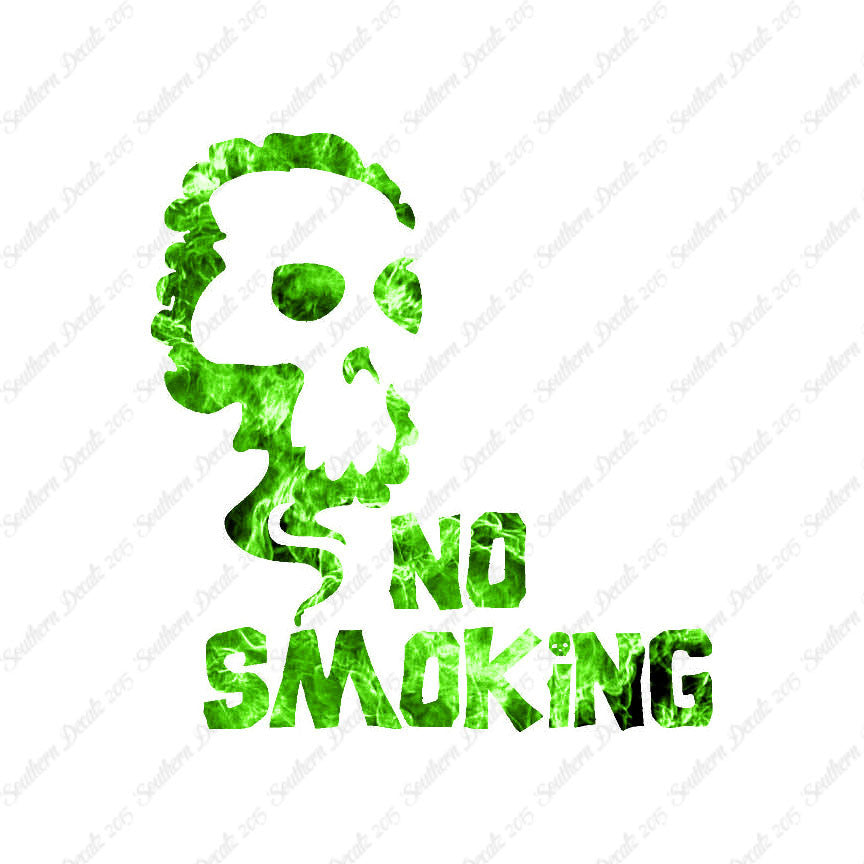 No Smoking Death Skull