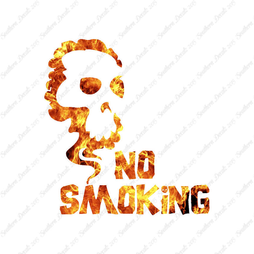 No Smoking Death Skull