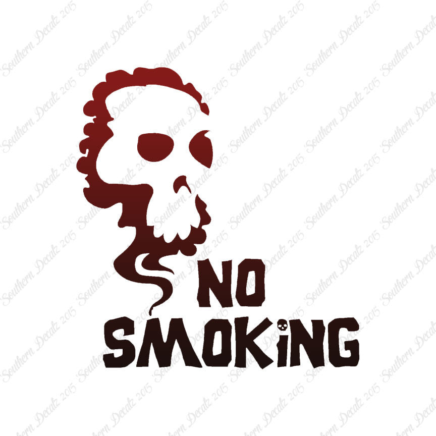 No Smoking Death Skull