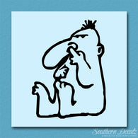 Nose Pick Funny Drawing