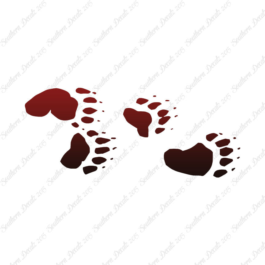 Bear Tracks Paw Print