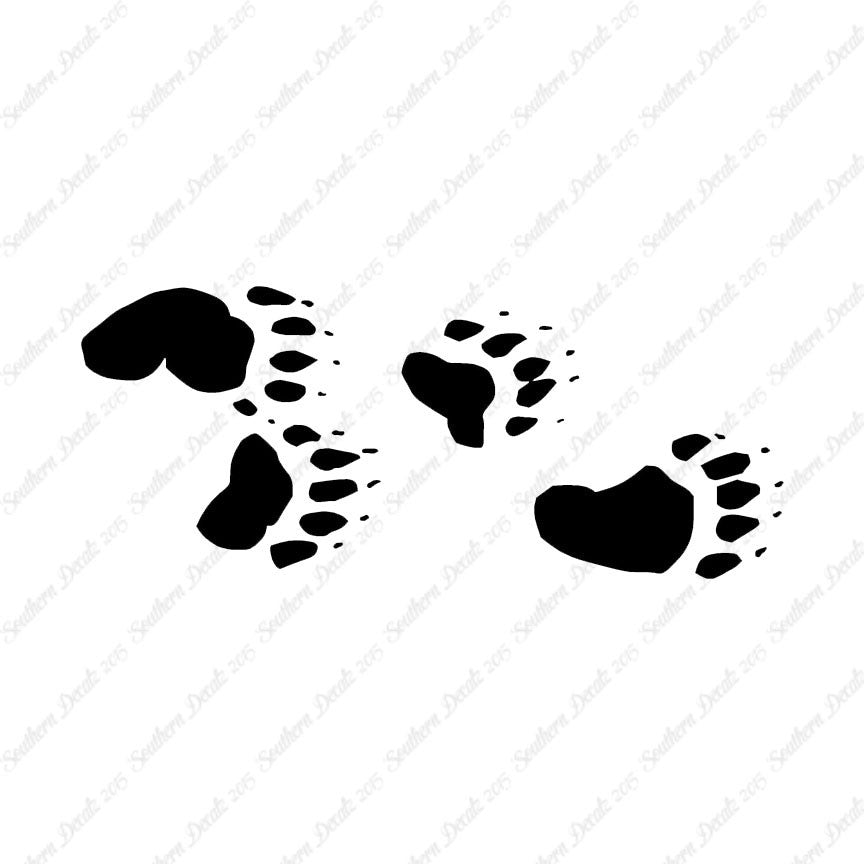 Bear Tracks Paw Print