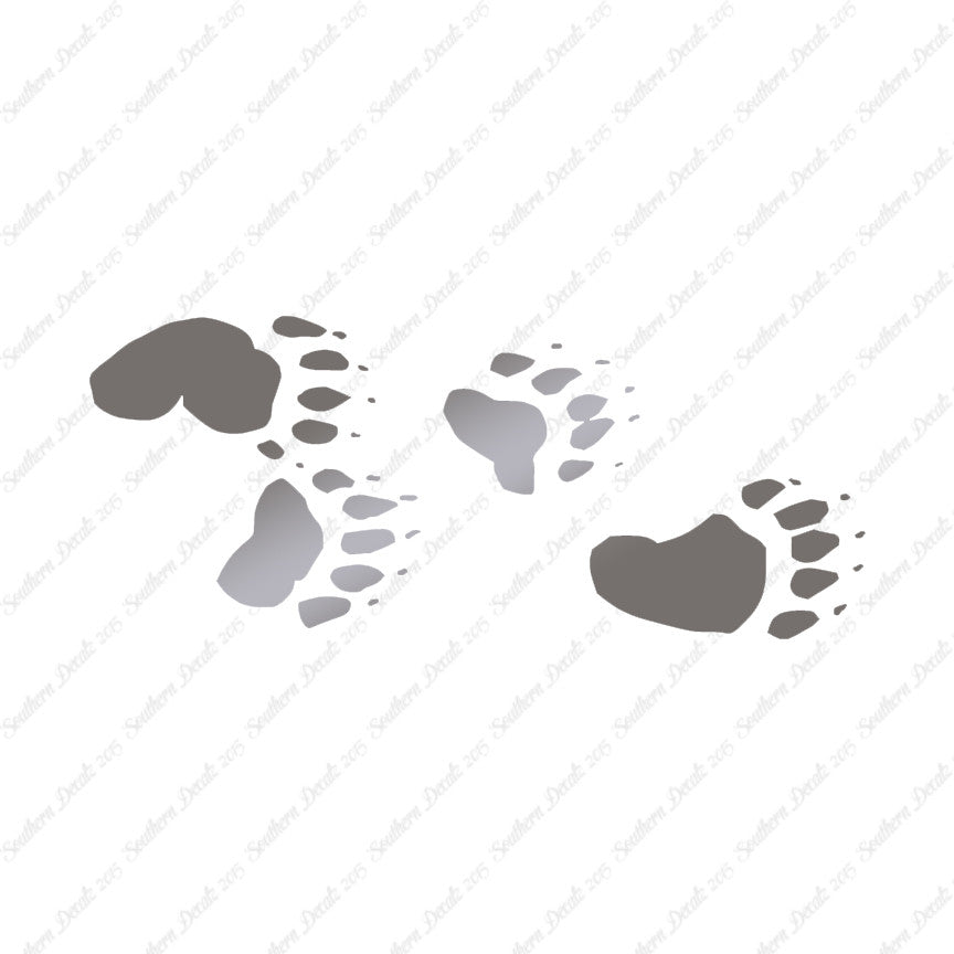 Bear Tracks Paw Print