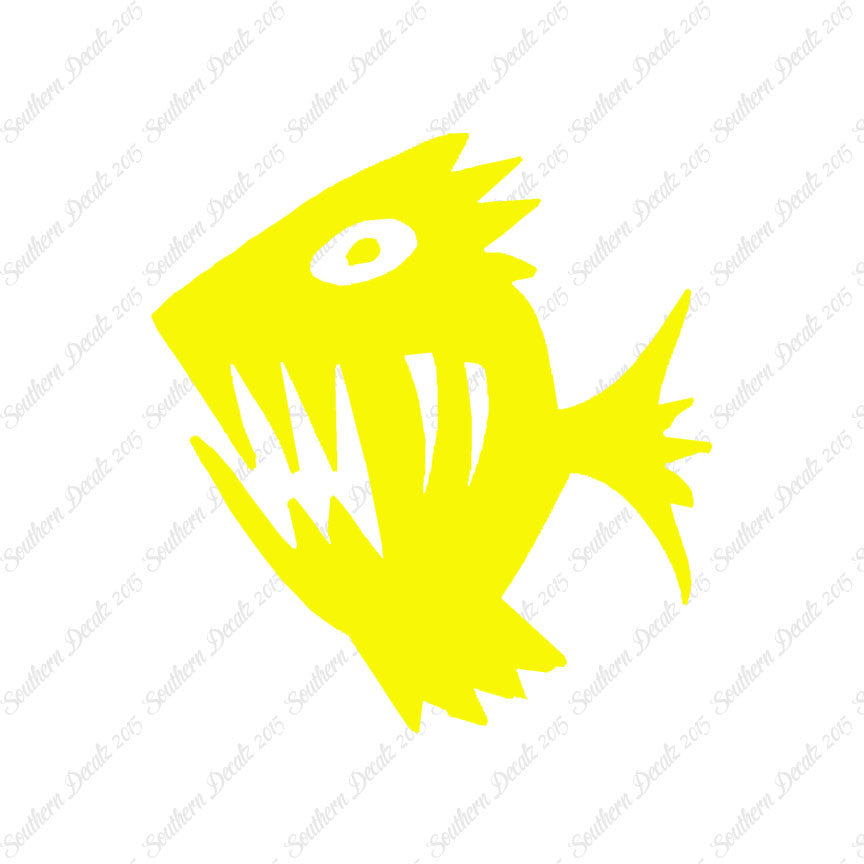 Piranha Fish Art Scary