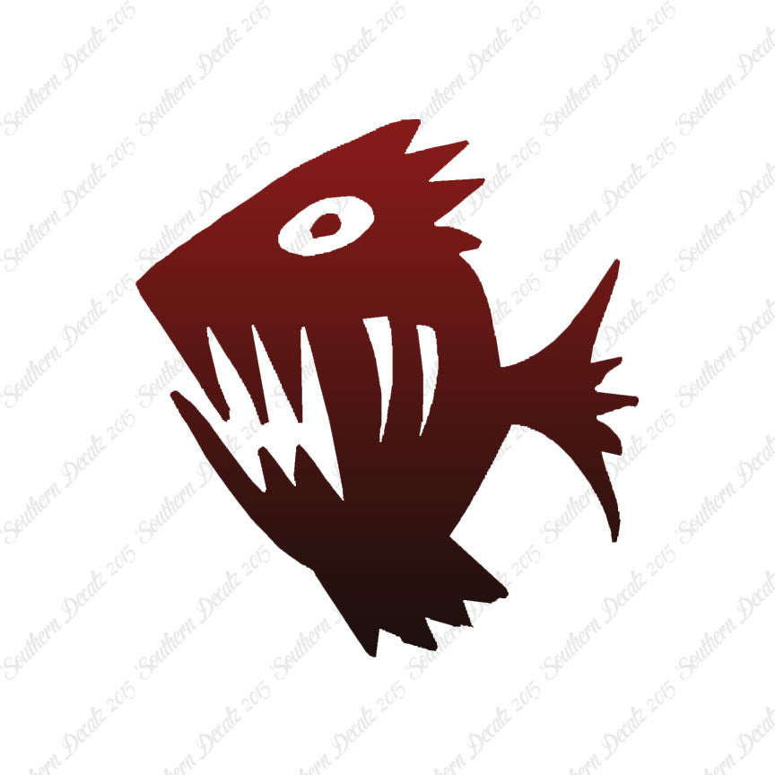 Piranha Fish Art Scary
