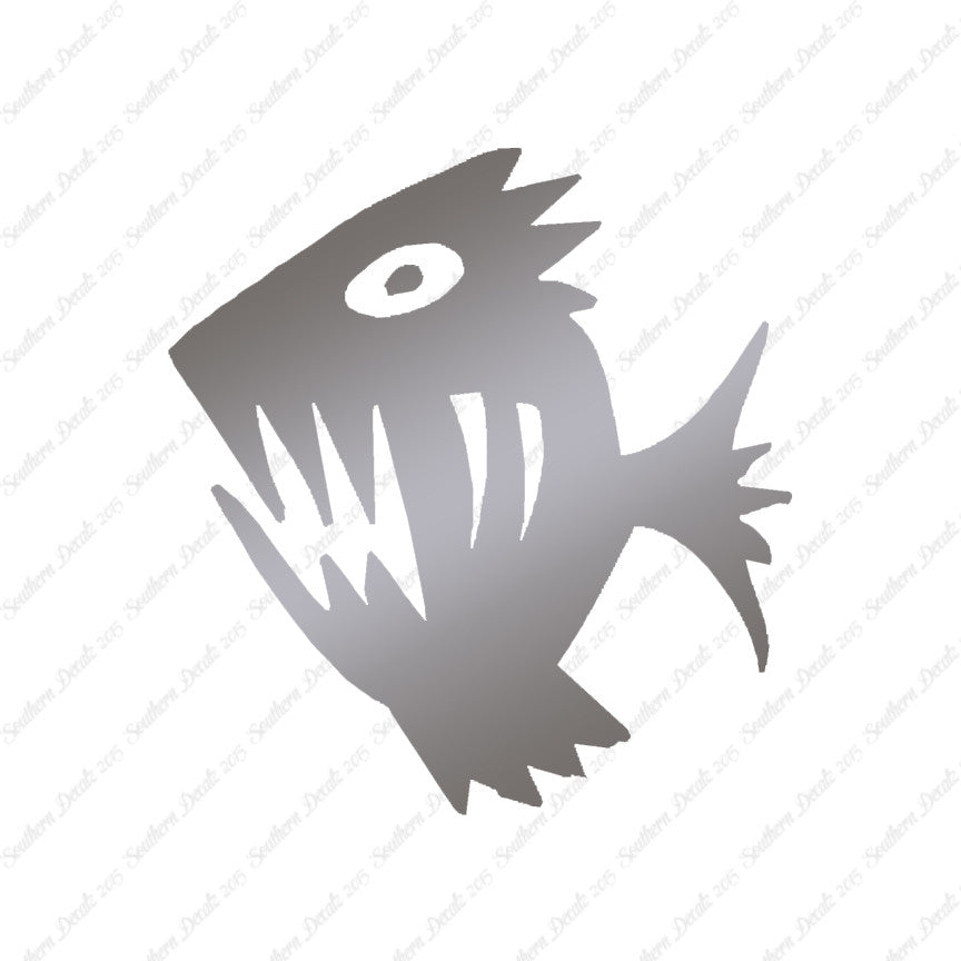 Piranha Fish Art Scary