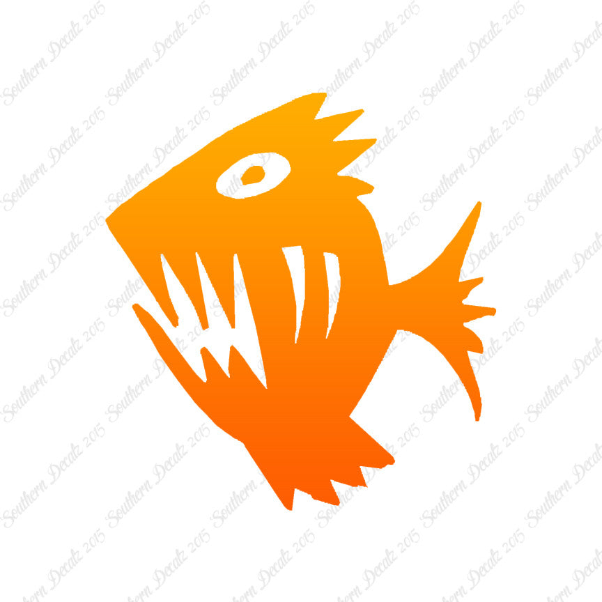 Piranha Fish Art Scary