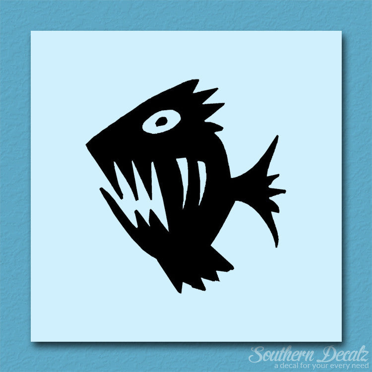 Piranha Fish Art Scary