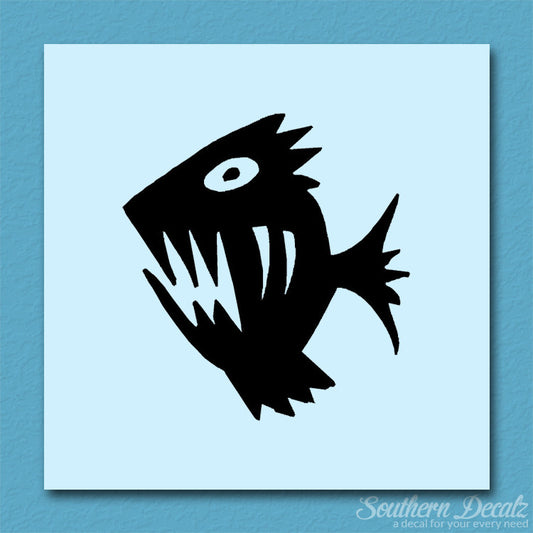 Piranha Fish Art Scary