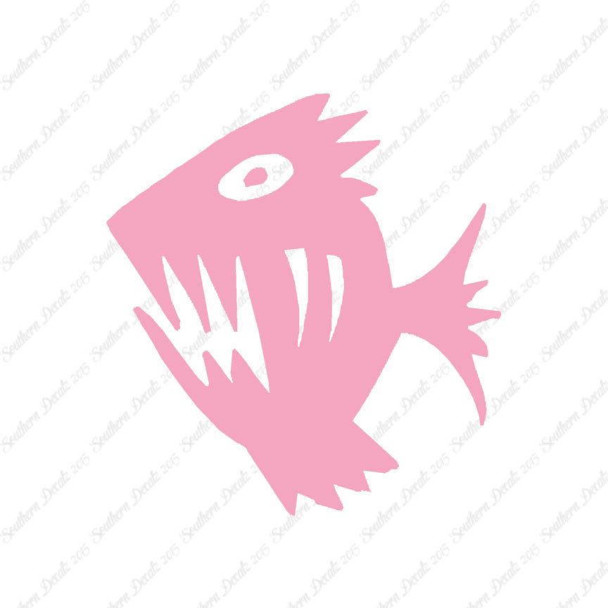 Piranha Fish Art Scary
