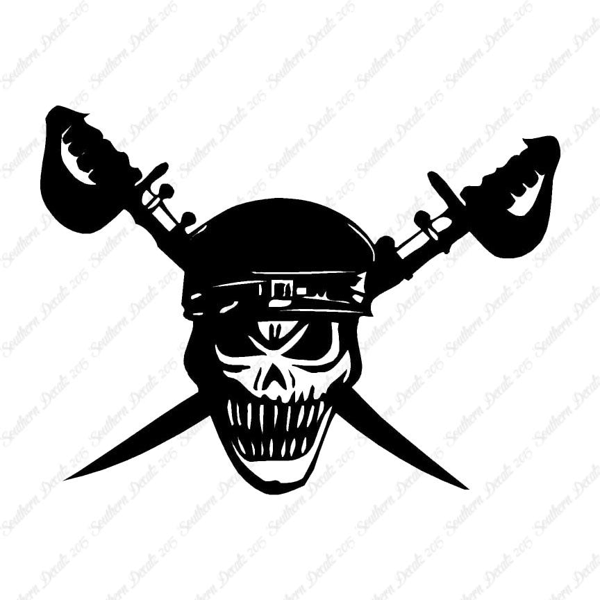 Skull Crossbone Sword Pirate