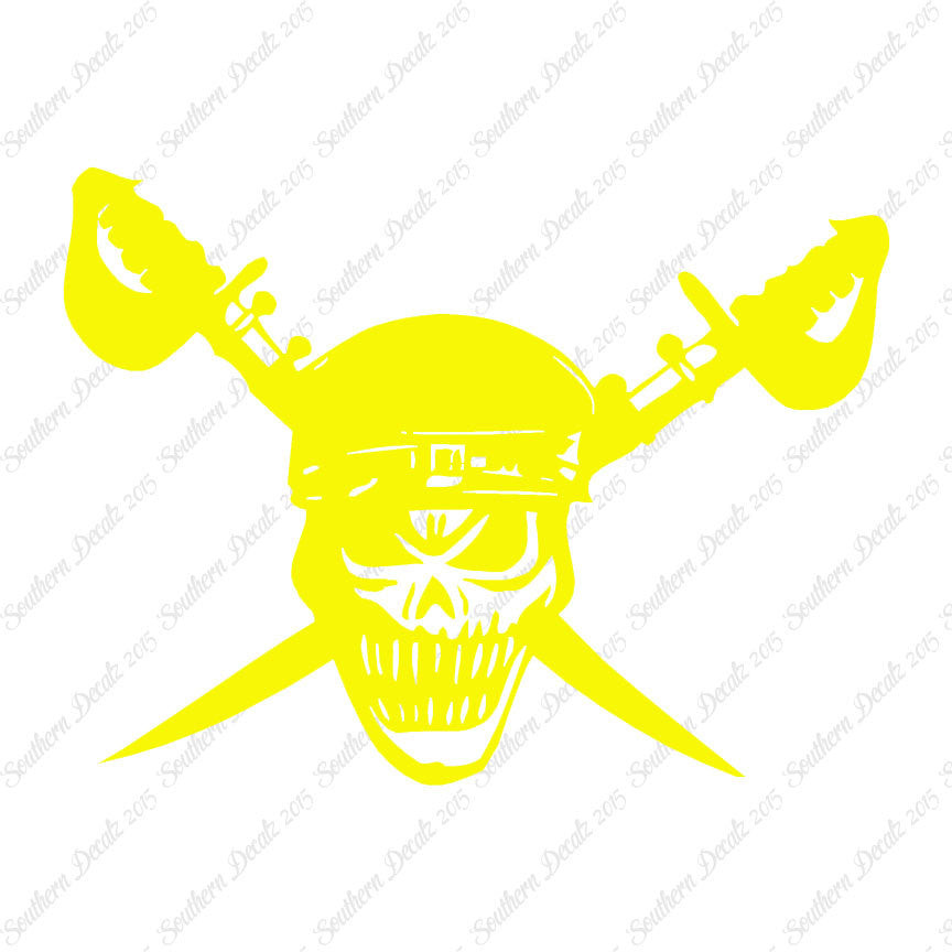 Skull Crossbone Sword Pirate
