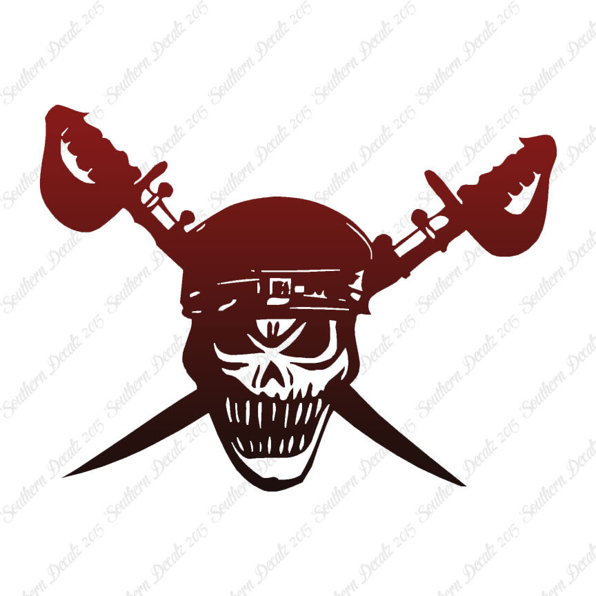 Skull Crossbone Sword Pirate