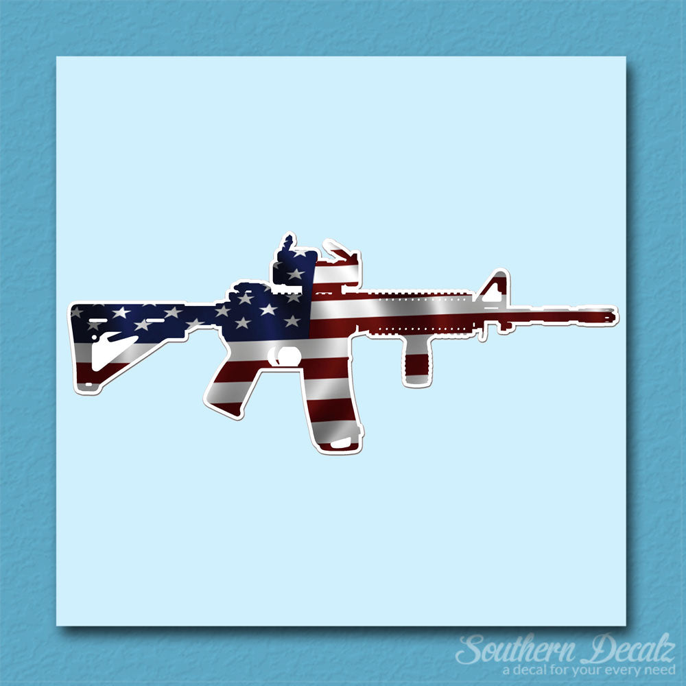 American Flag Ar15 Decal Sticker